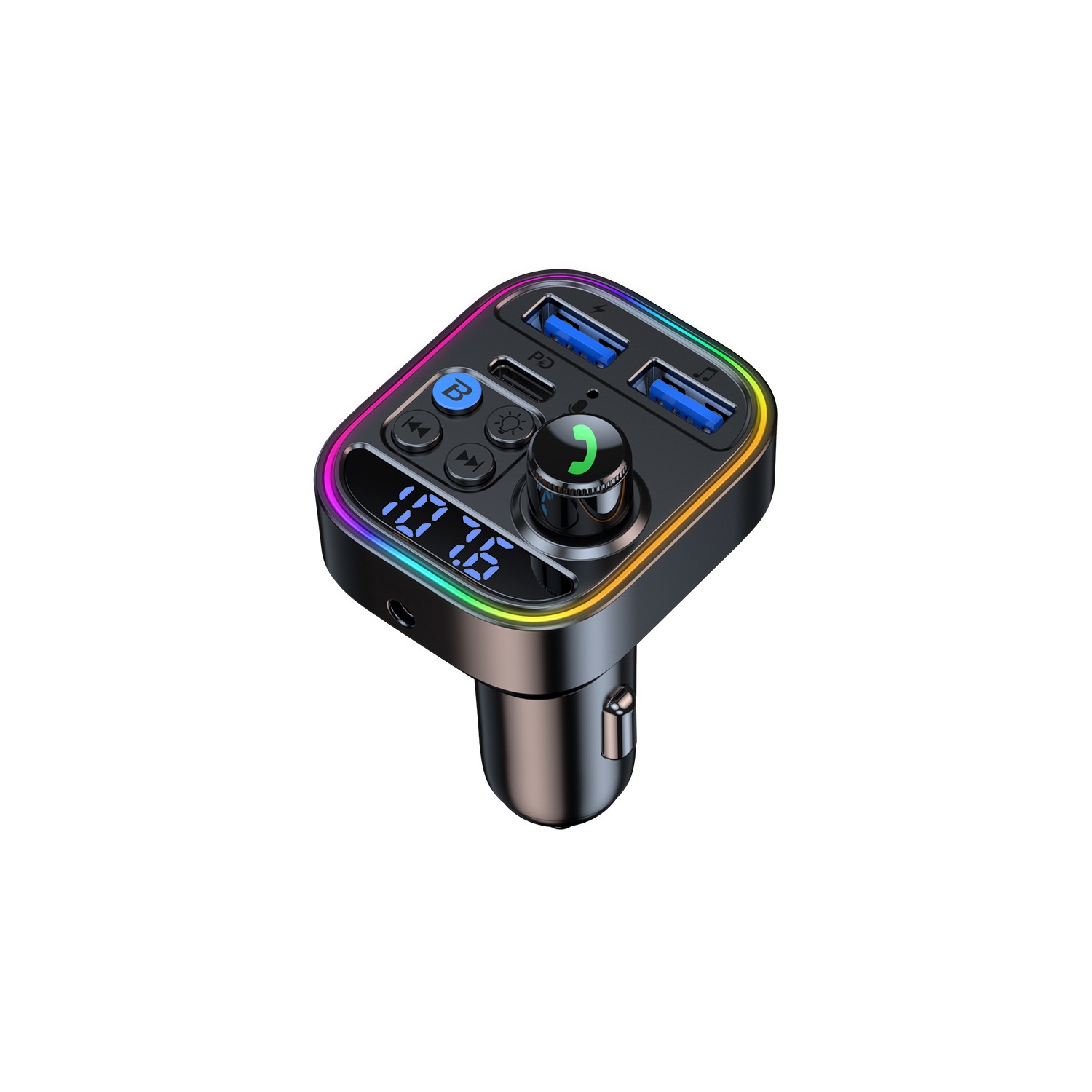 Car MP3 player multi-function bluetooth receiver car USB lossless music fm transmitter