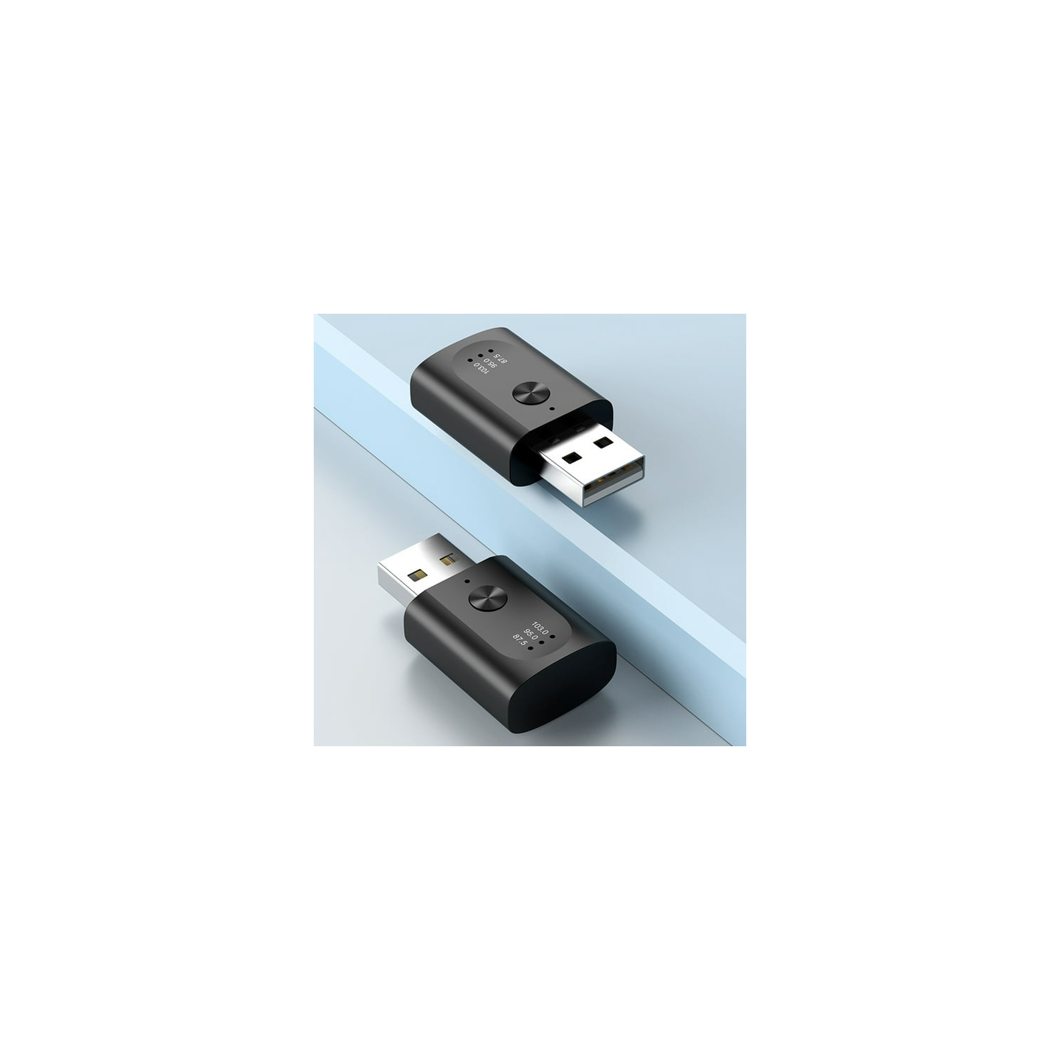 Mini USB Car Power Supply Kit with Bluetooth Function Compatible LED Display USB Wireless Audio Adapter Car