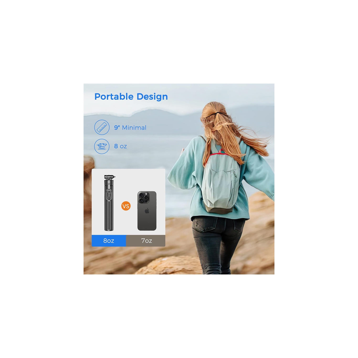 YOULIGHTS Selfie Stick Travel Tripod for Cell Phone with Remote Control and Phone Holder, Extendable Selfie Stick for iPhone, iPhone Tripod for Video