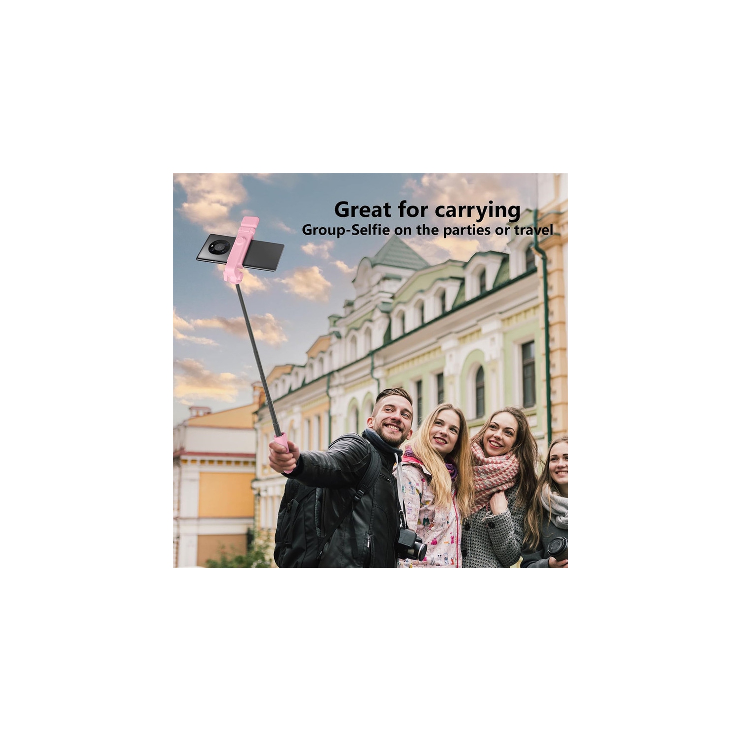 YOULIGHTS Selfie Stick Tripod, 40in Retractable Phone Tripod with Wireless Remote Control & Light, Portable Selfie Stick Tripod for Photograph, Video