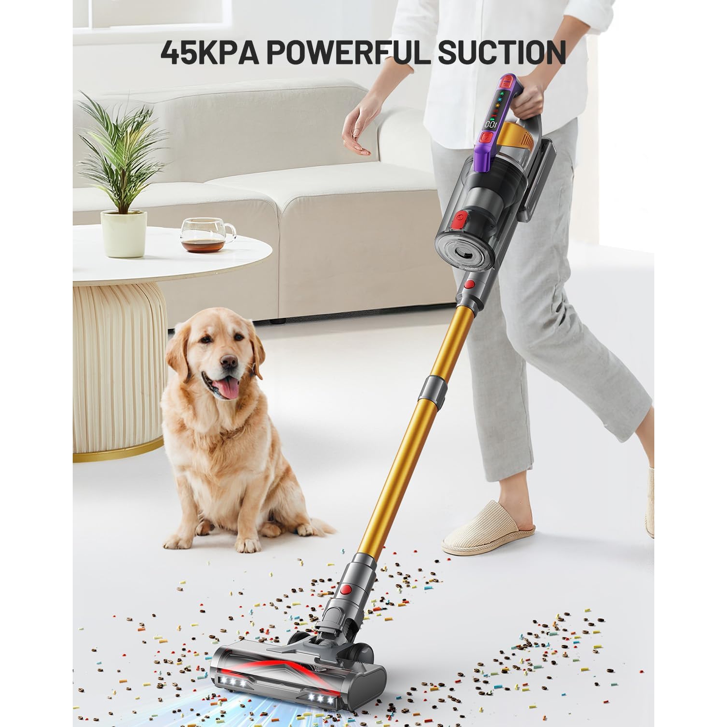 Refurbished – Xumtom Cordless Vacuum Cleaner, 550W/45Kpa