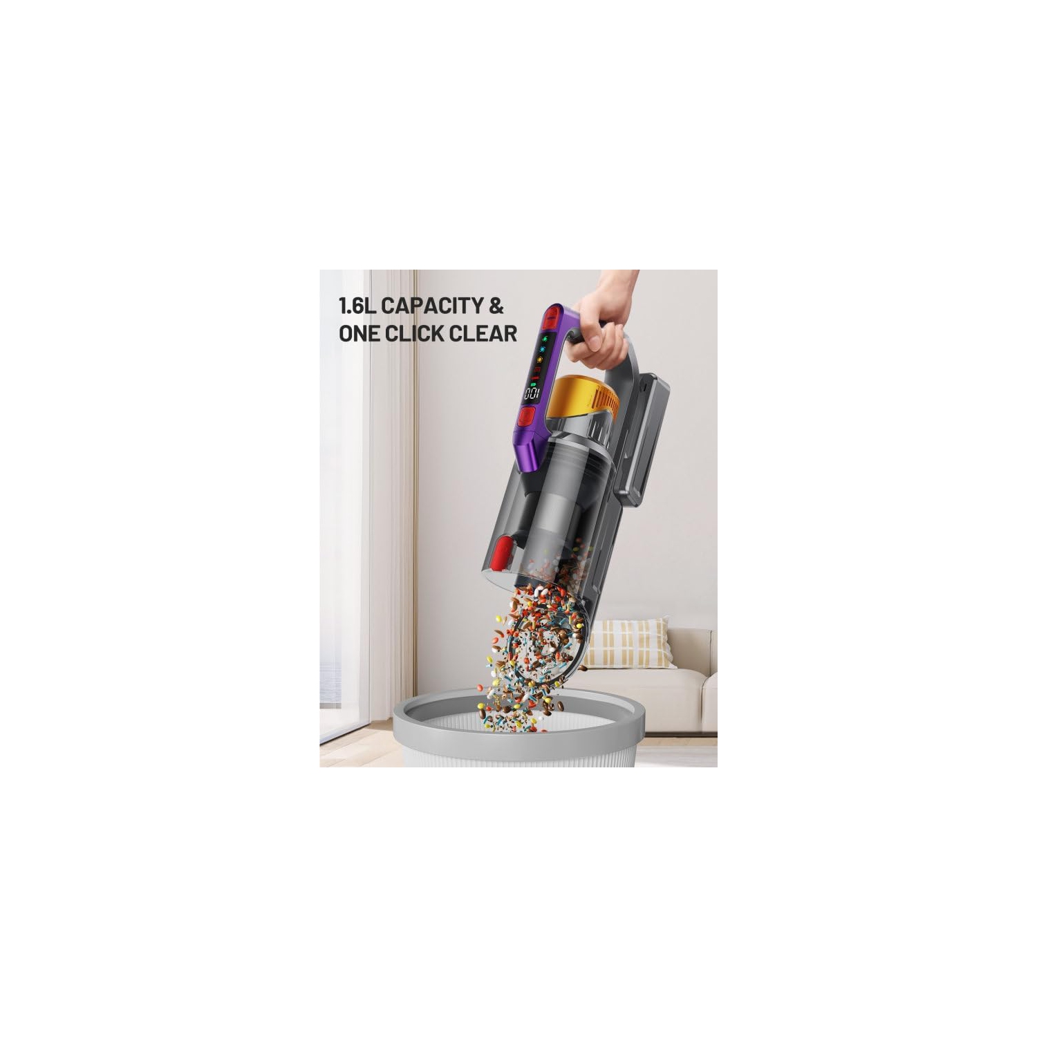 Refurbished – Xumtom Cordless Vacuum Cleaner, 550W/45Kpa