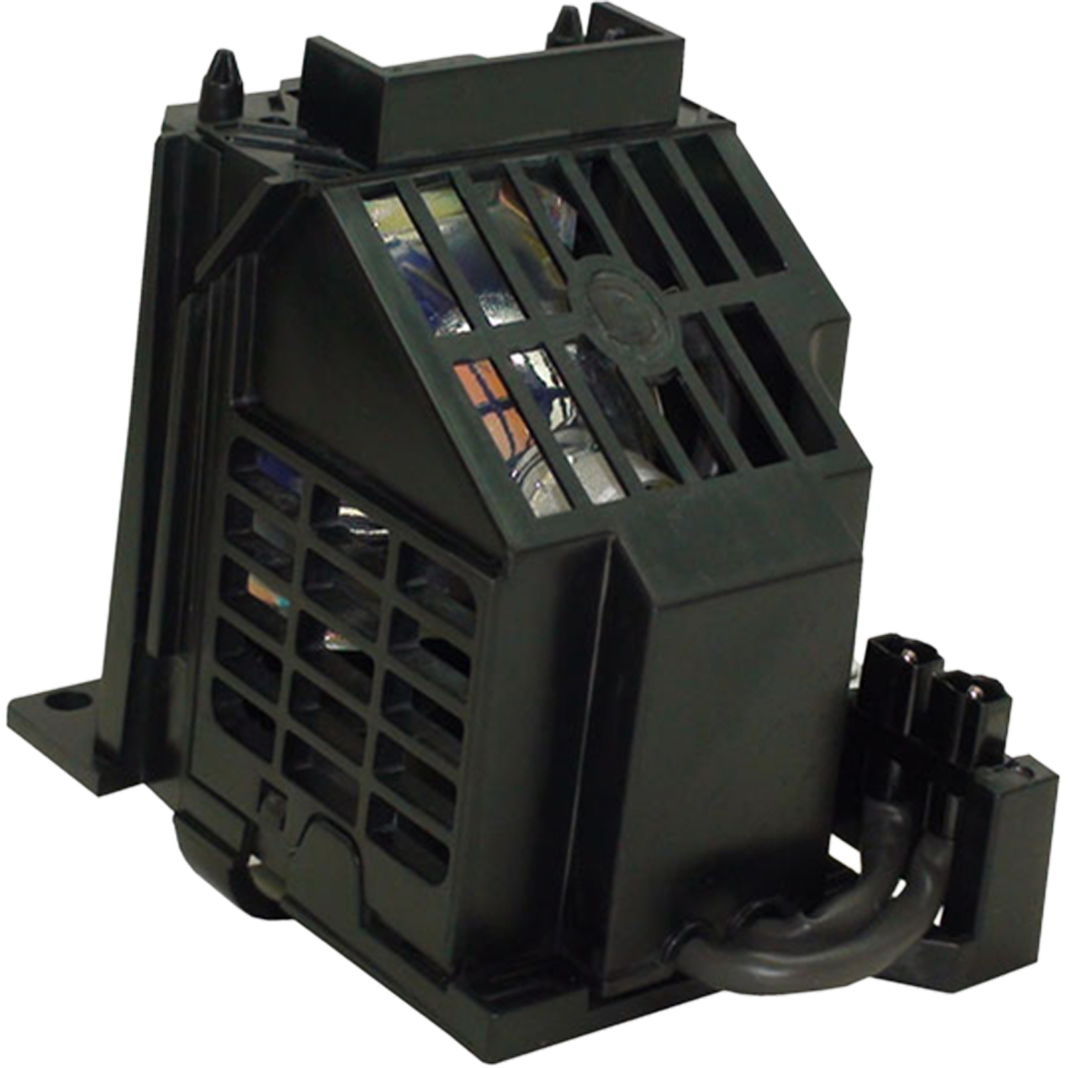 Jaspertronics™ OEM Lamp & Housing for The Mitsubishi WD-65737 TV with Philips bulb inside - 1 Year Warranty