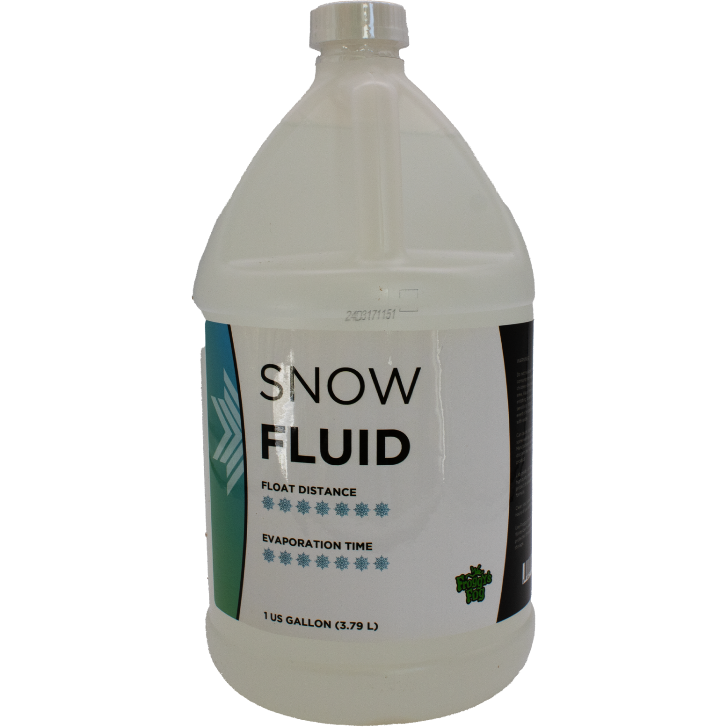 ULTRA DRY - NO ODOR - Snow Juice Machine Fluid - Froggys Flakes ULTRA- 4 Gallon Case