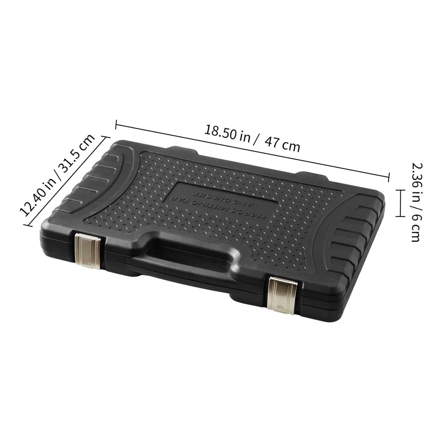 VEVOR 110-Piece Tap and Die Set, Include Metric Size M2 to M18,Bearing Steel Taps and Dies, Essential Threading Tool for Cutting Threads,with