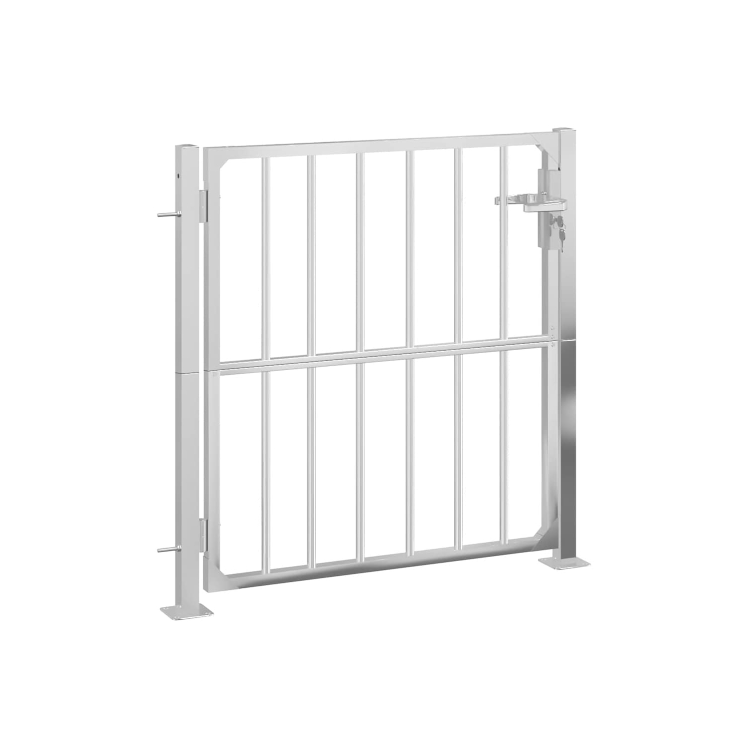 vidaXL Garden Gate 100x95 cm Stainless Steel