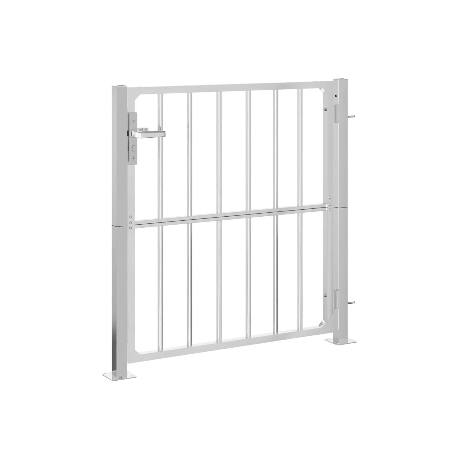 vidaXL Garden Gate 100x95 cm Stainless Steel