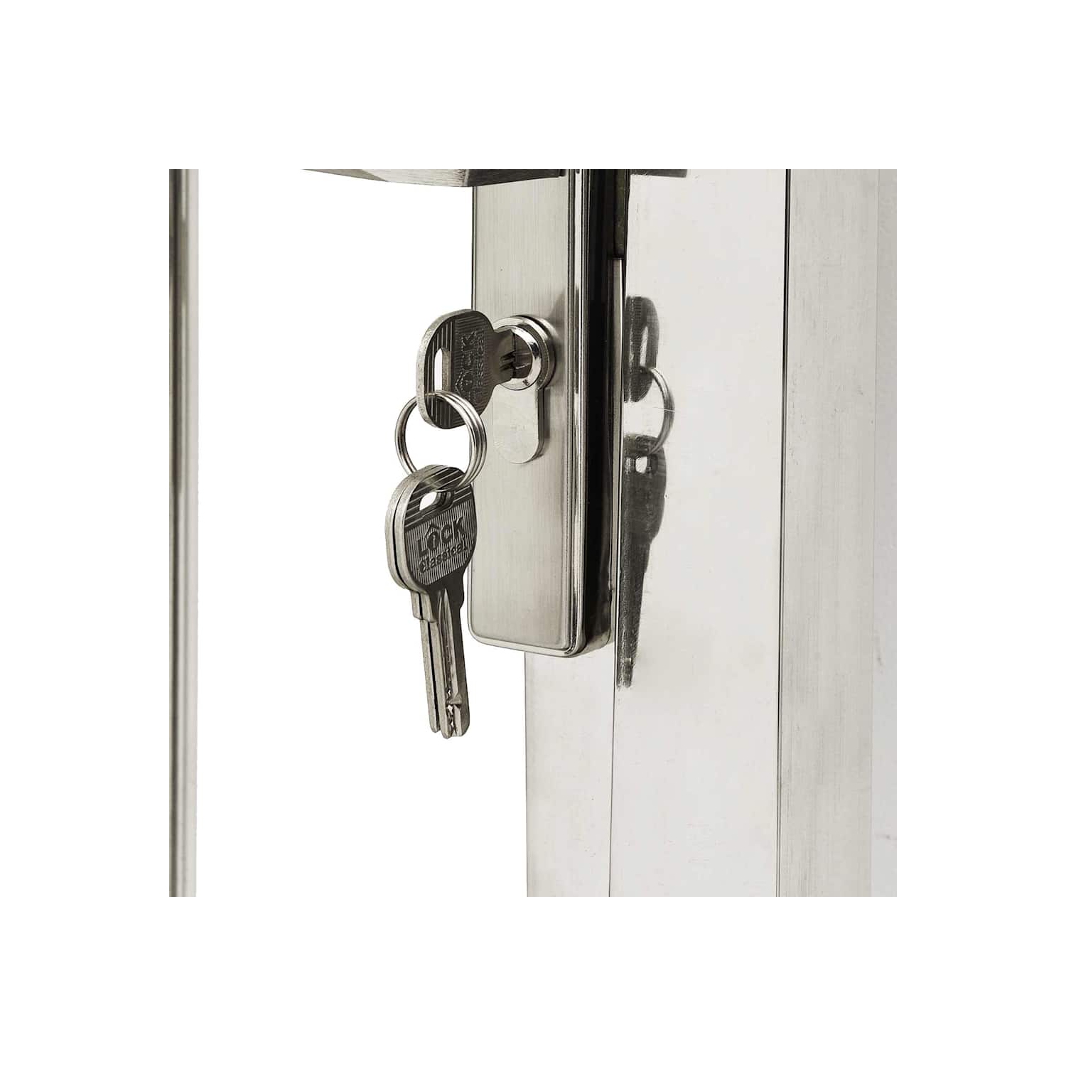 vidaXL Garden Gate 100x95 cm Stainless Steel