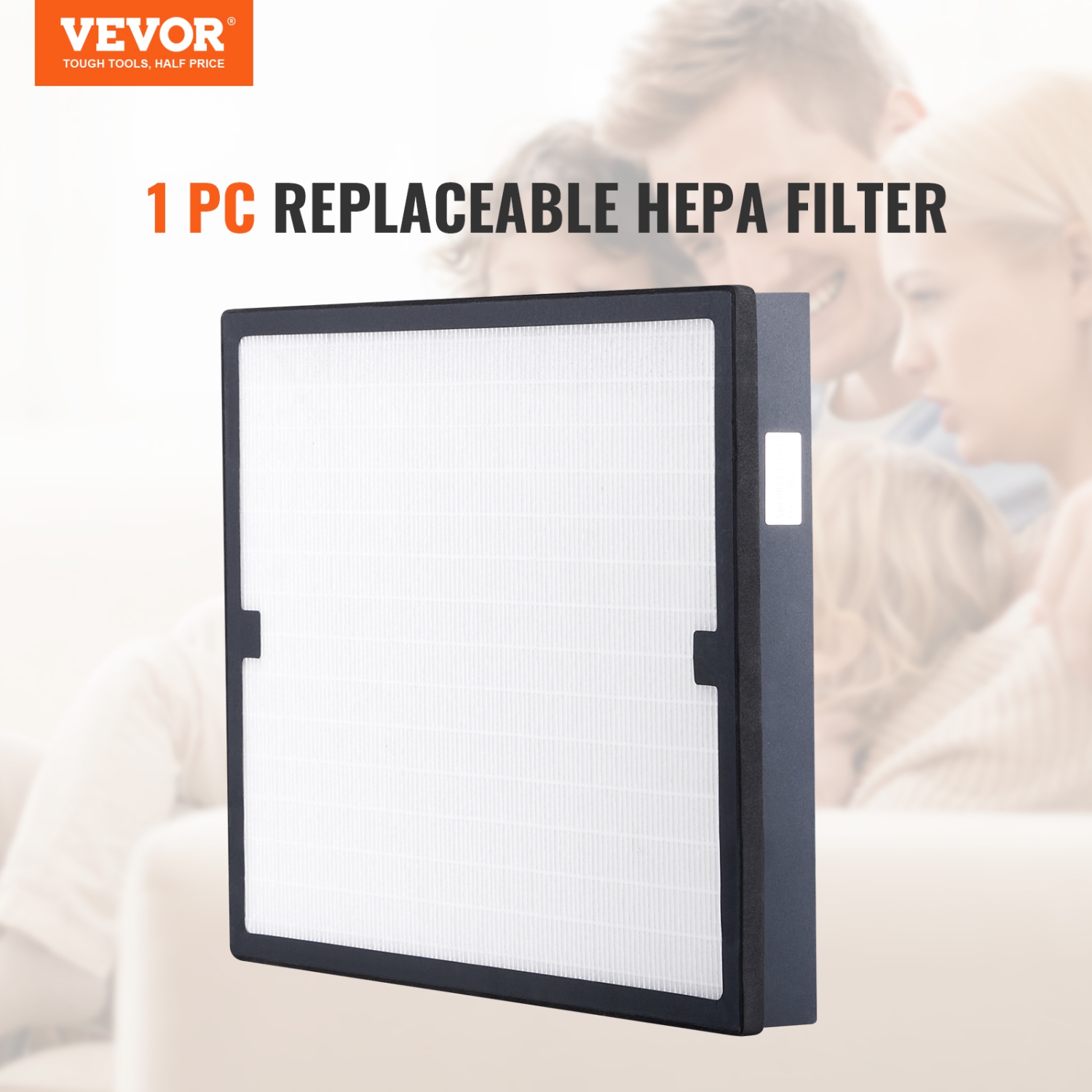 VEVOR 15.75'' x 15.75'' HEPA Air Filter, Air Filter Replacement, Stage 3 Filters Compatible with BlueDri & VEVOR Scrubber, Air Purifiers, Water
