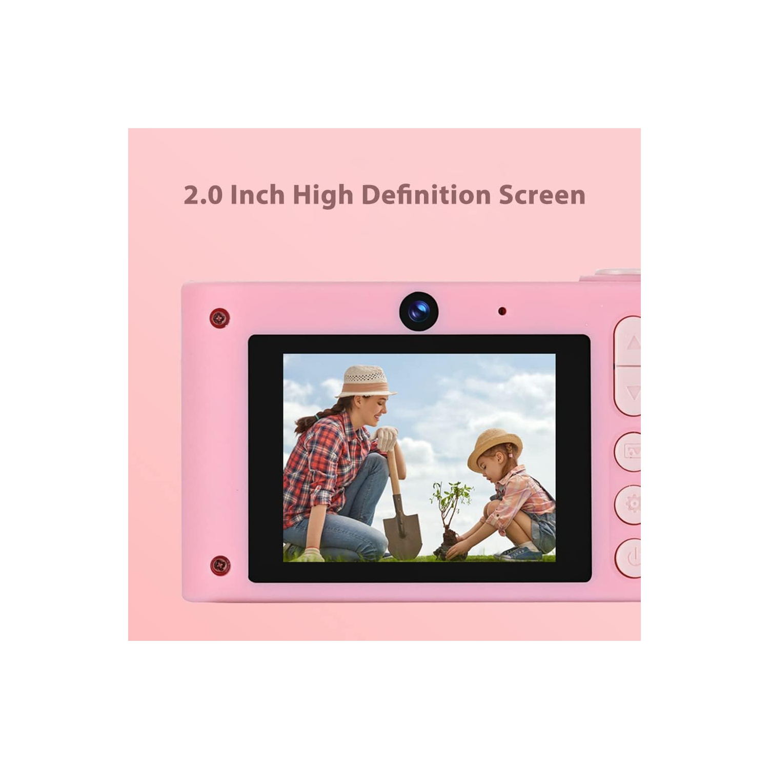 Mini appareil photo numérique pour enfants, deux objectifs, écran IPS de 2,0 pouces, joli cadre photo, mini appareil photo numérique pour enfants CCD