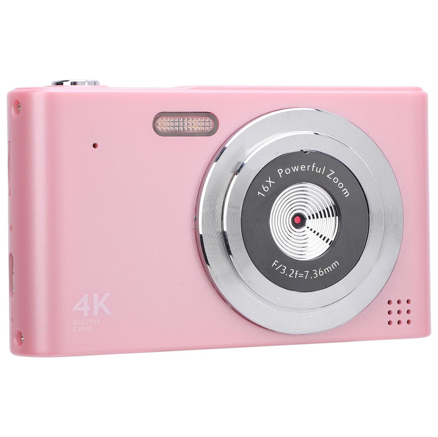 Compact Vintage CCD Pink UHD Retro Camera, 64GB Memory + Card Reader – 48MP Photo Shooting, Time-lapse Photography