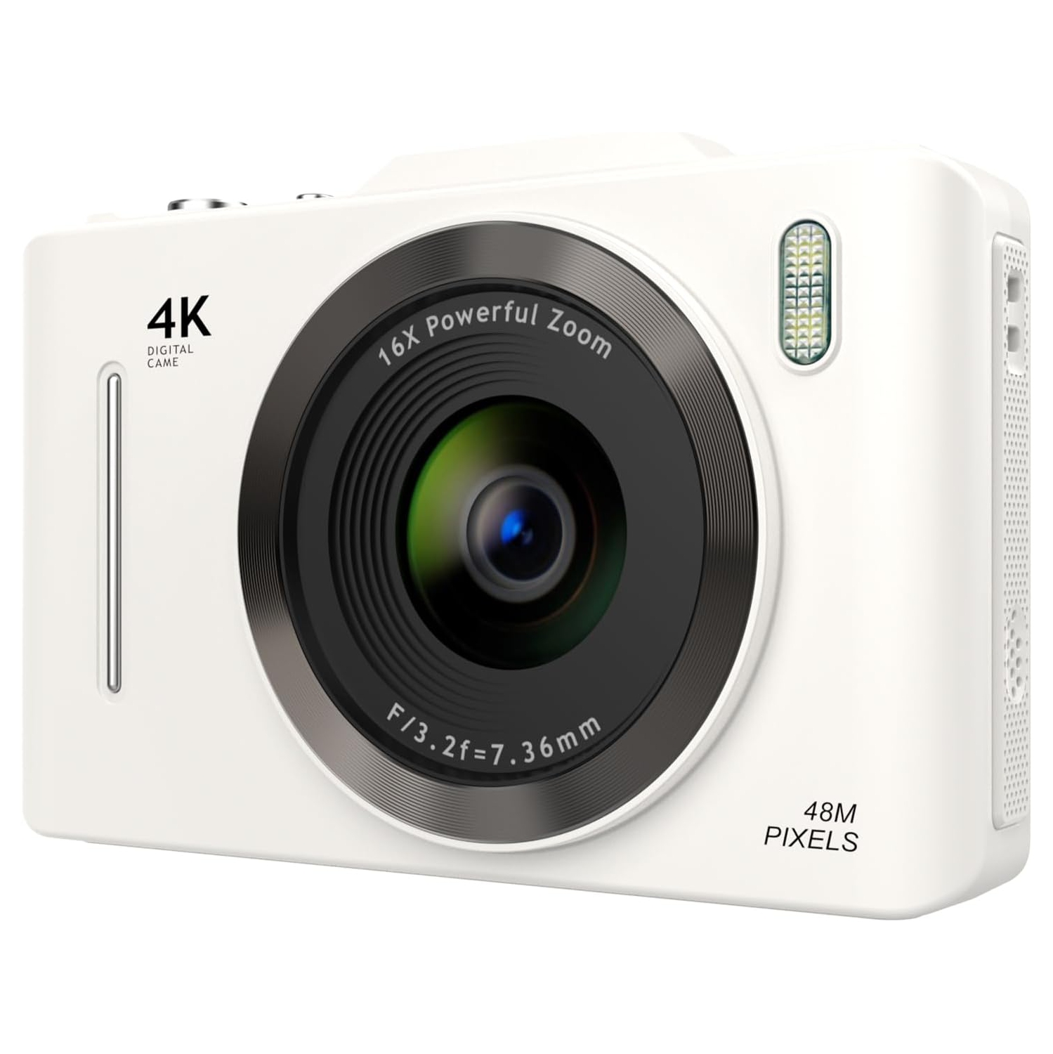 pink48 megapixel Vlog camera, 32GB memory card – webcam, image stabilization, 2.8-inch IPS screen, CCD digital camera, high-value zoom camera