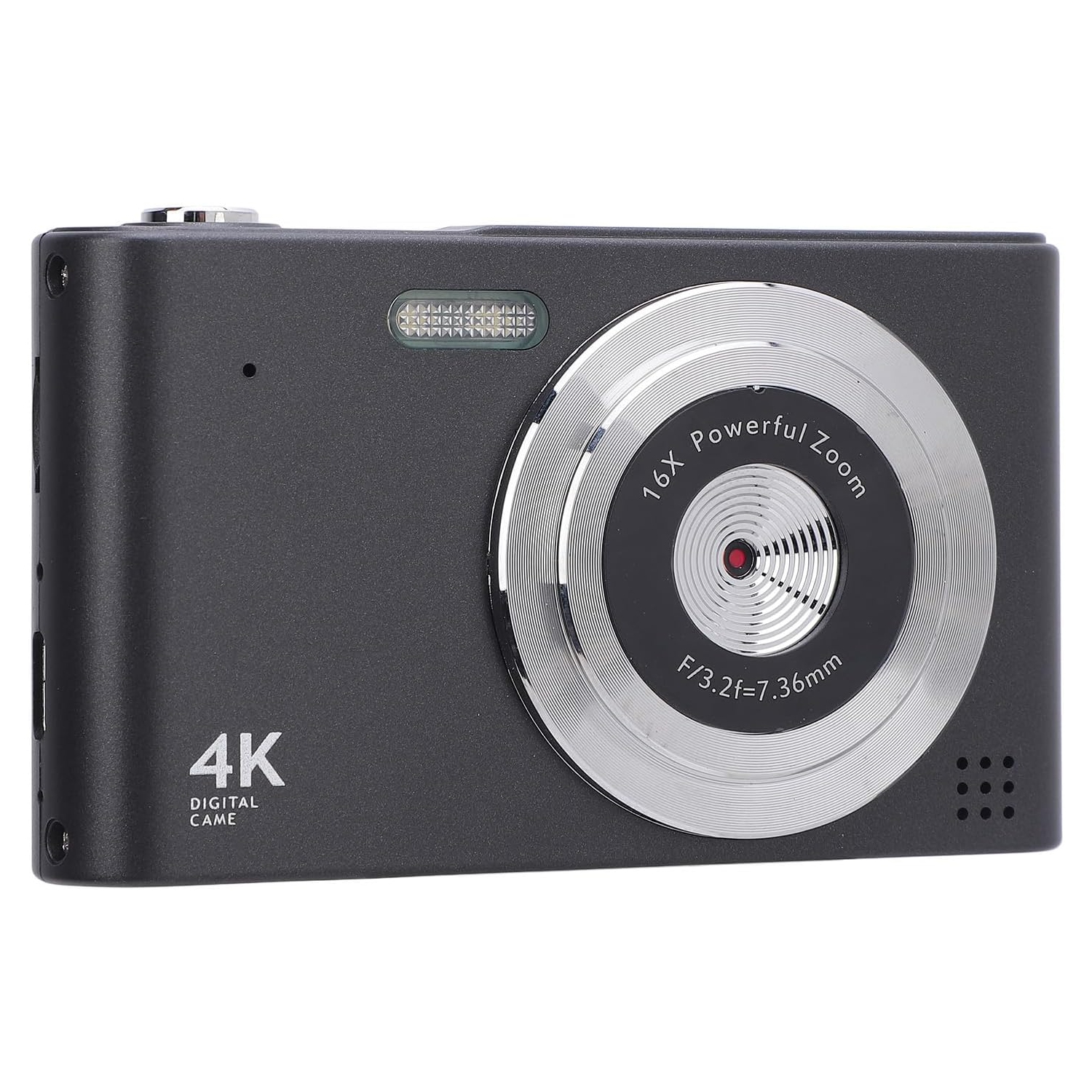 Black 4K 48MP HD Retro Digital Camera (no card) – 16x zoom, 2.4