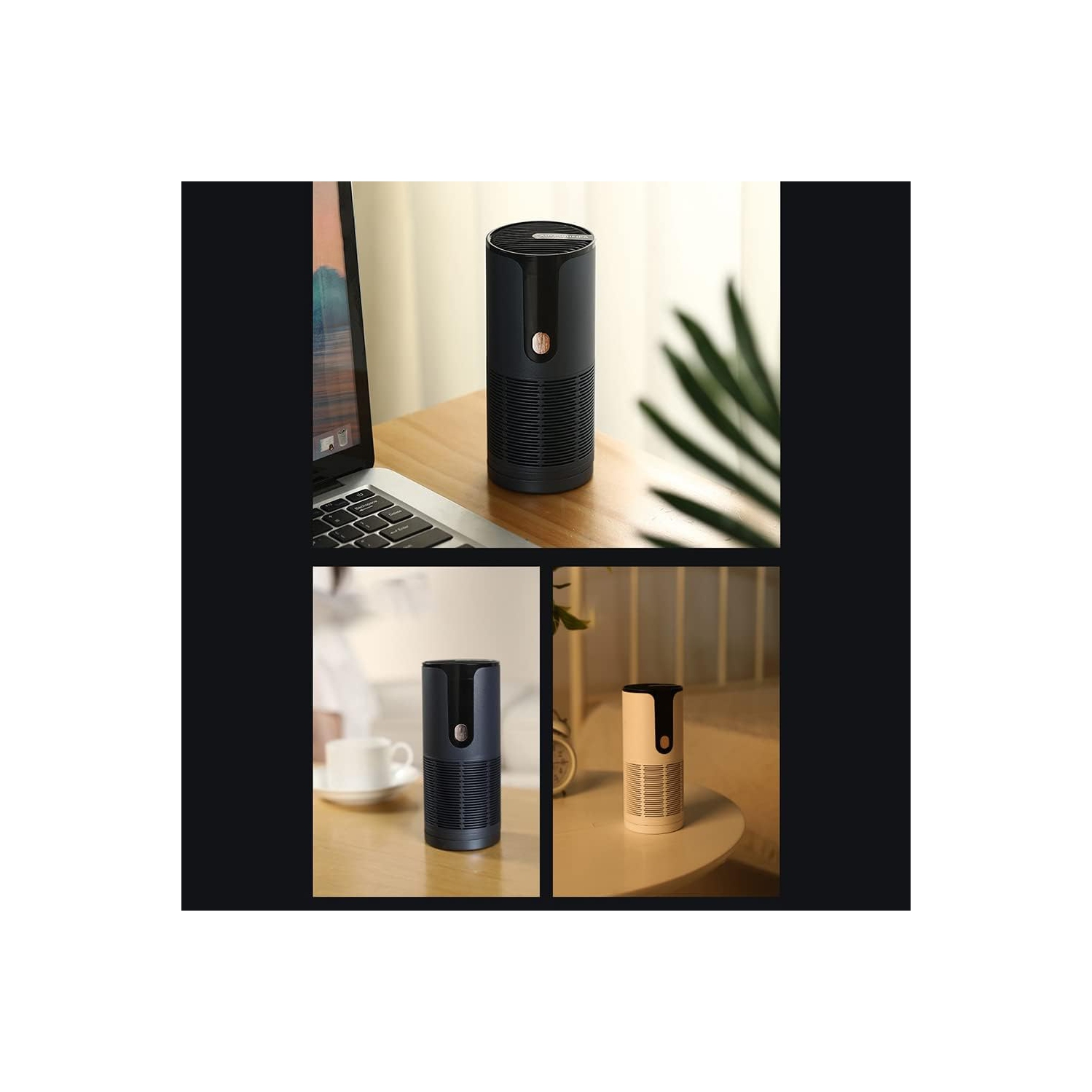 Smart Car Air Purifier - 360° Purification, Timing Function, Aromatherapy - Effectively removes allergies, pets and smoke.