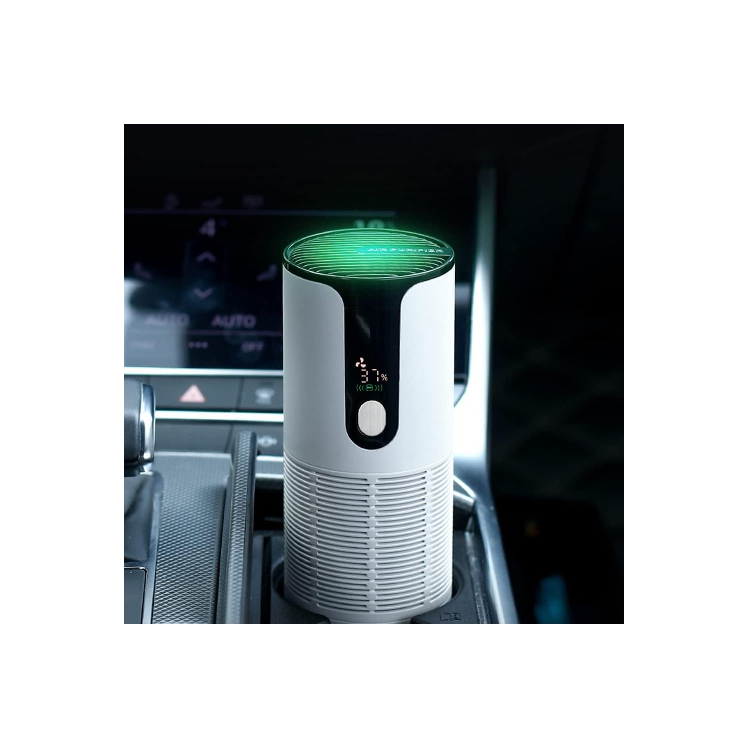 360° Car Air Purifier with HEPA Filter - 10m Negative Ion, 3 Speeds, Aromatherapy - Effectively removes odors, pollen and pet dander.