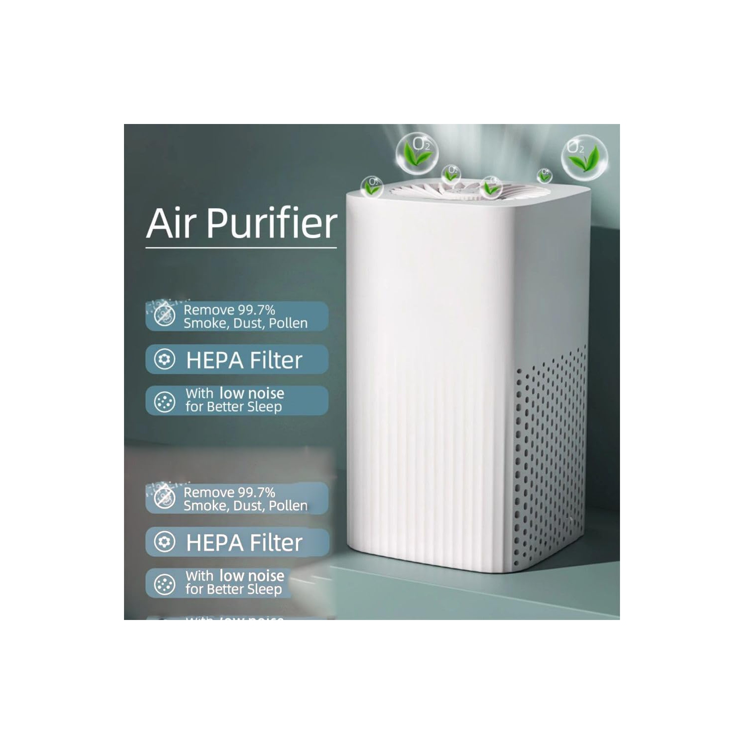 Purificateur d'air de bureau, élimine la fumée et les odeurs, convient aux petites chambres, élimine le formaldéhyde, purificateur d'air silencieux,