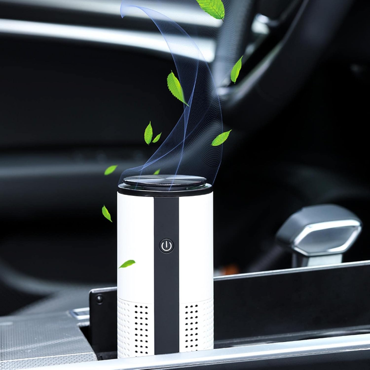 Purificateur d'air d'aromathérapie portatif – Filtre HEPA et ions négatifs 5&nbsp;M, rechargeable par USB, pour l'auto/la maison – Élimine le SPM2.5,