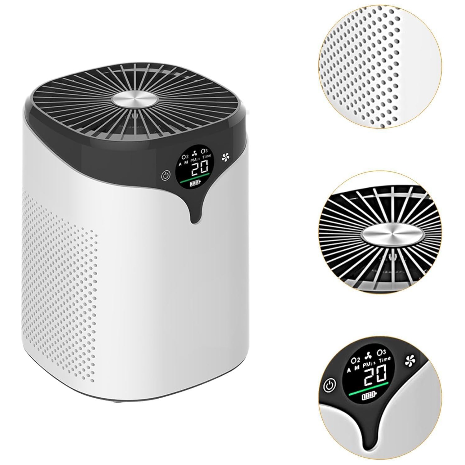 PM2.5 air purifier, used to remove formaldehyde, odor, second-hand smoke, home negative ion air purifier