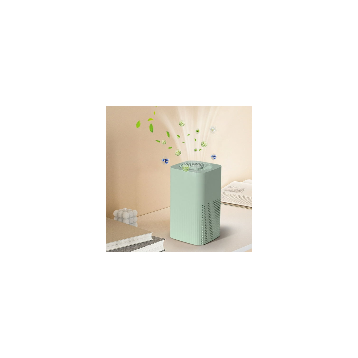 Desktop air purifier, removes smoke and odor, suitable for small bedrooms, removes formaldehyde, silent air purifier, fresh air blower