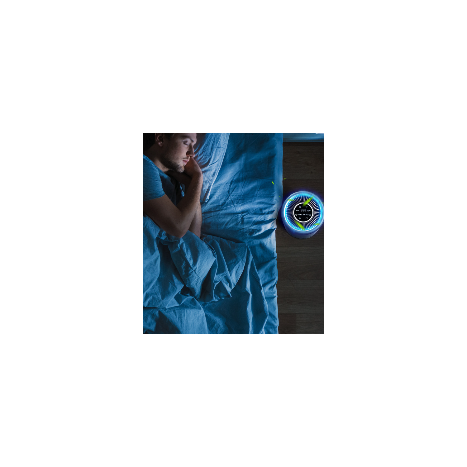 Purificateur d'air pour la maison – Filtration triple, PM2.5 et élimination des odeurs, application intelligente, mode automatique – Allergies et