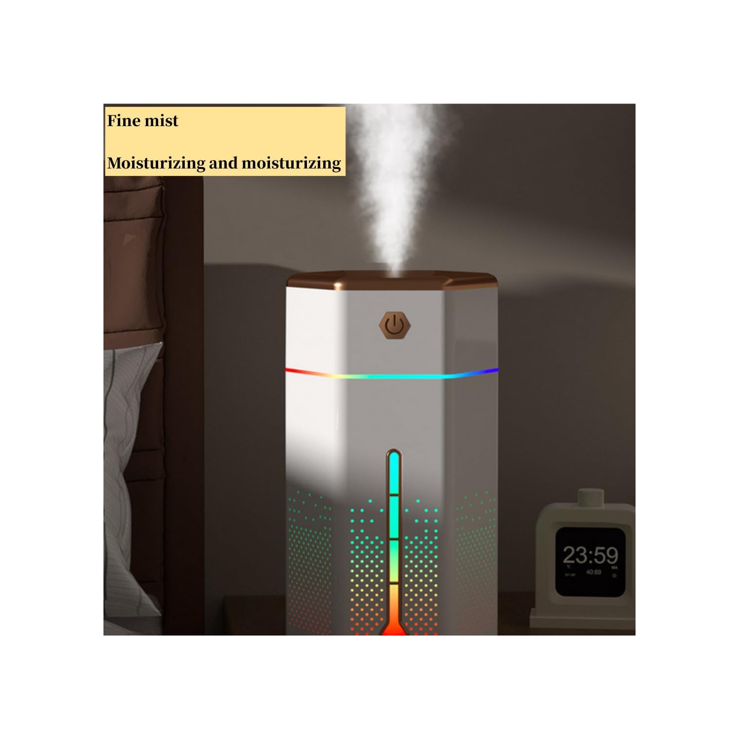 Déshumidificateur portatif à vapeur chaude pour la chambre à coucher, qui fournit de l'humidité et de l'air confortable, facile à utiliser et à