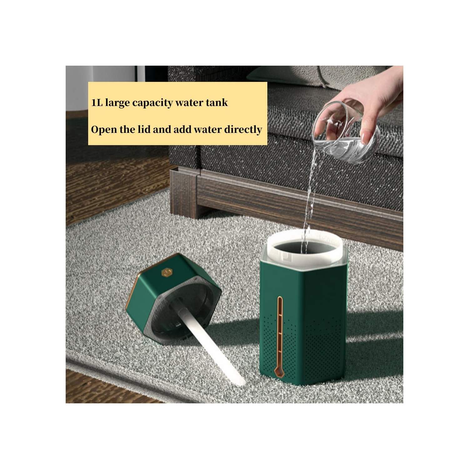 Déshumidificateur portatif à vapeur chaude pour la chambre à coucher, qui fournit de l'humidité et de l'air confortable, facile à utiliser et à