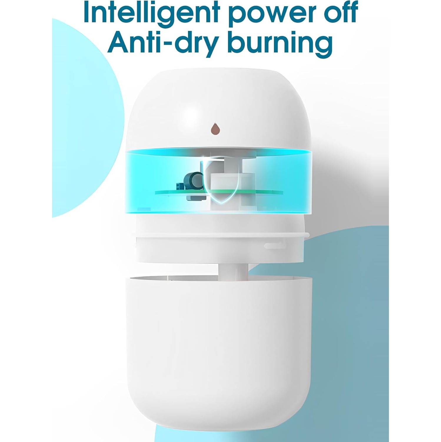 Mini humidificateur d'eau, petit diffuseur d'air de bureau portatif alimenté par USB avec veilleuse douce pour la voiture, la chambre, le bureau