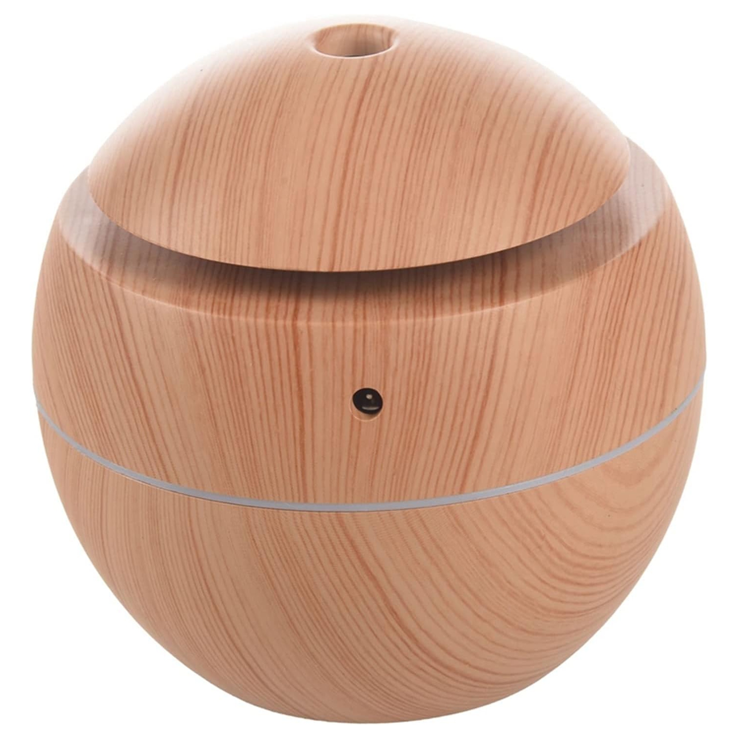 Diffuseur d'aromathérapie électrique USB, humidificateur ultrasonique de veilleuse LED pour cadeau de méditation de chambre à coucher - Grain de bois
