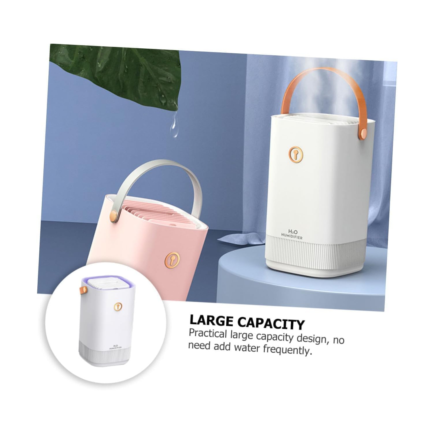 Humidifier Large capacity home bedroom air humidifier creative portable atomizer-Pink