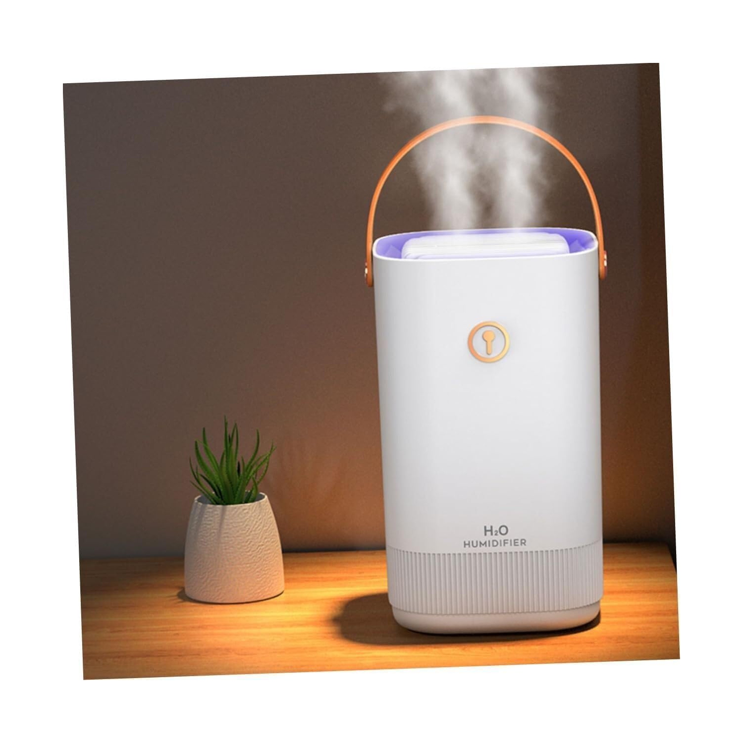 Humidifier Large capacity home bedroom air humidifier creative portable atomizer-White