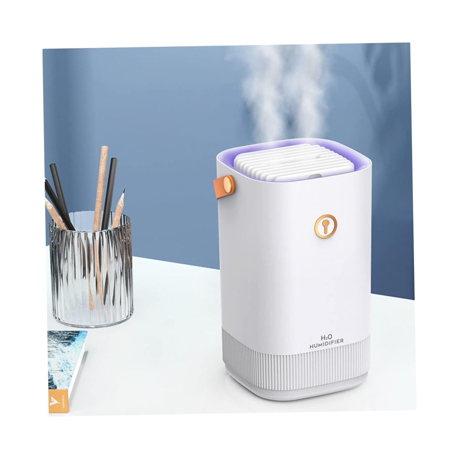 Humidifier Large capacity home bedroom air humidifier creative portable atomizer-White