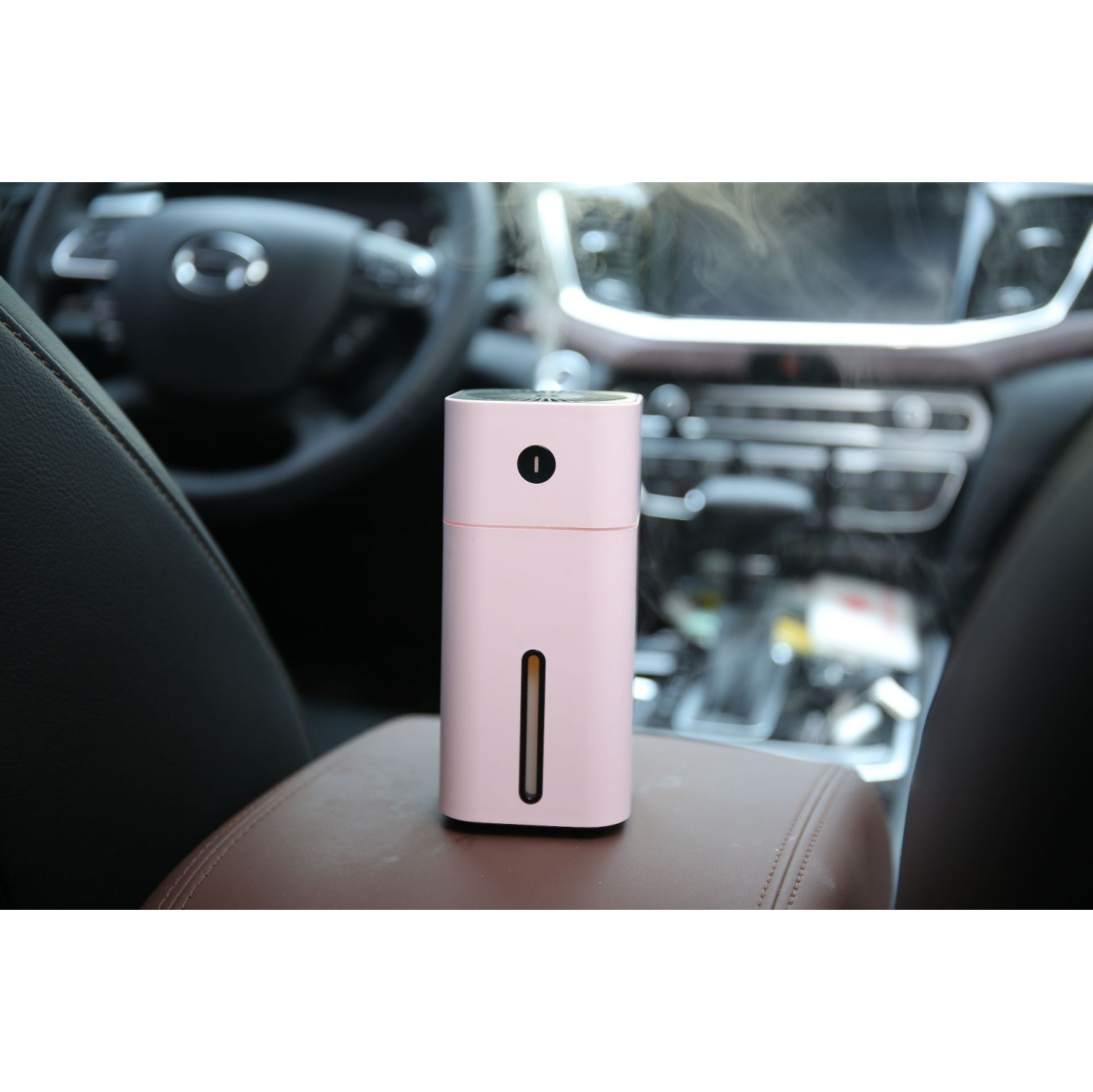 Air Humidifier 180ML Mini Ultrasonic Aromatherapy Humidifier with LED Night Light Car Atomizer Air Purifier - pink