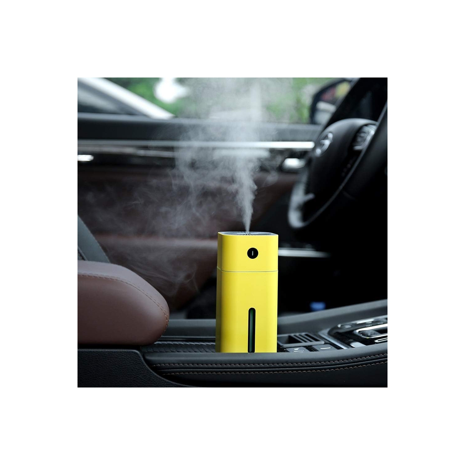 Air Humidifier 180ML Mini Ultrasonic Aromatherapy Humidifier with LED Night Light Car Atomizer Air Purifier - yellow