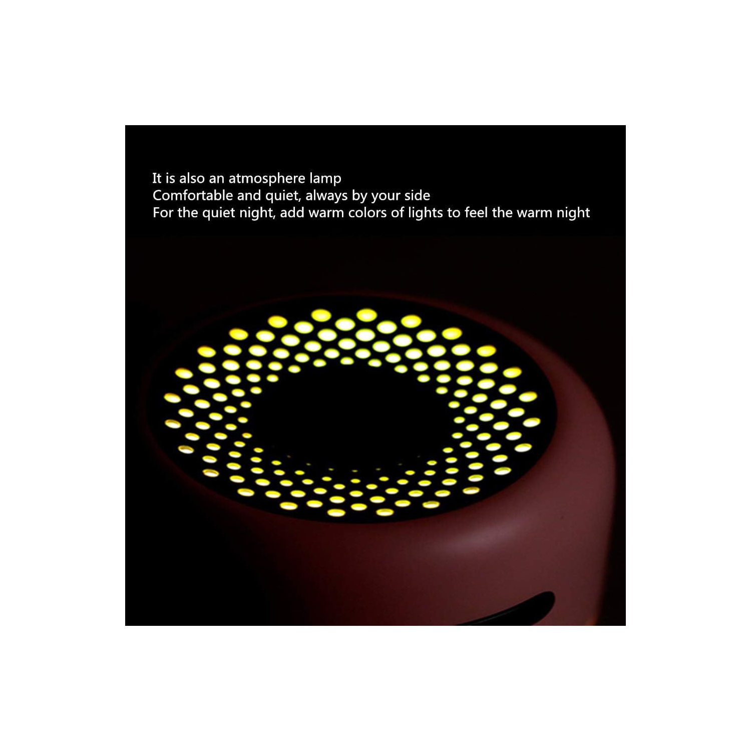 Small portable air humidifier Silent humidifier Smart power supply Suitable for office, living room, car 200ml Black