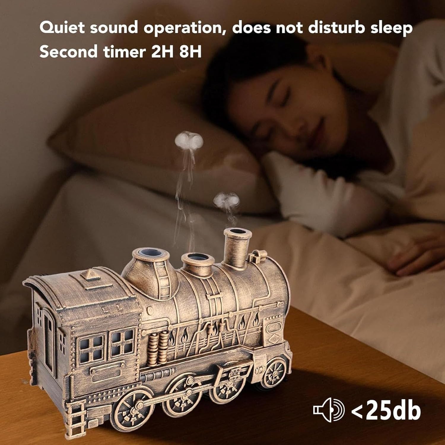 Humidificateur de train, humidificateur d'air avec arrêt automatique pour humidificateur de chambre à coucher, petit format, adapté à la maison, au