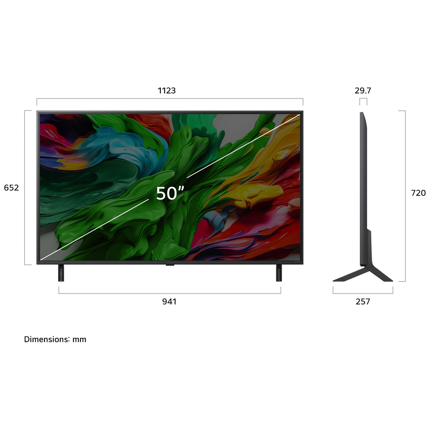 LG 50" QNED evo AI QNED85 4K UHD HDR Mini-LED webOS Smart TV - 2025