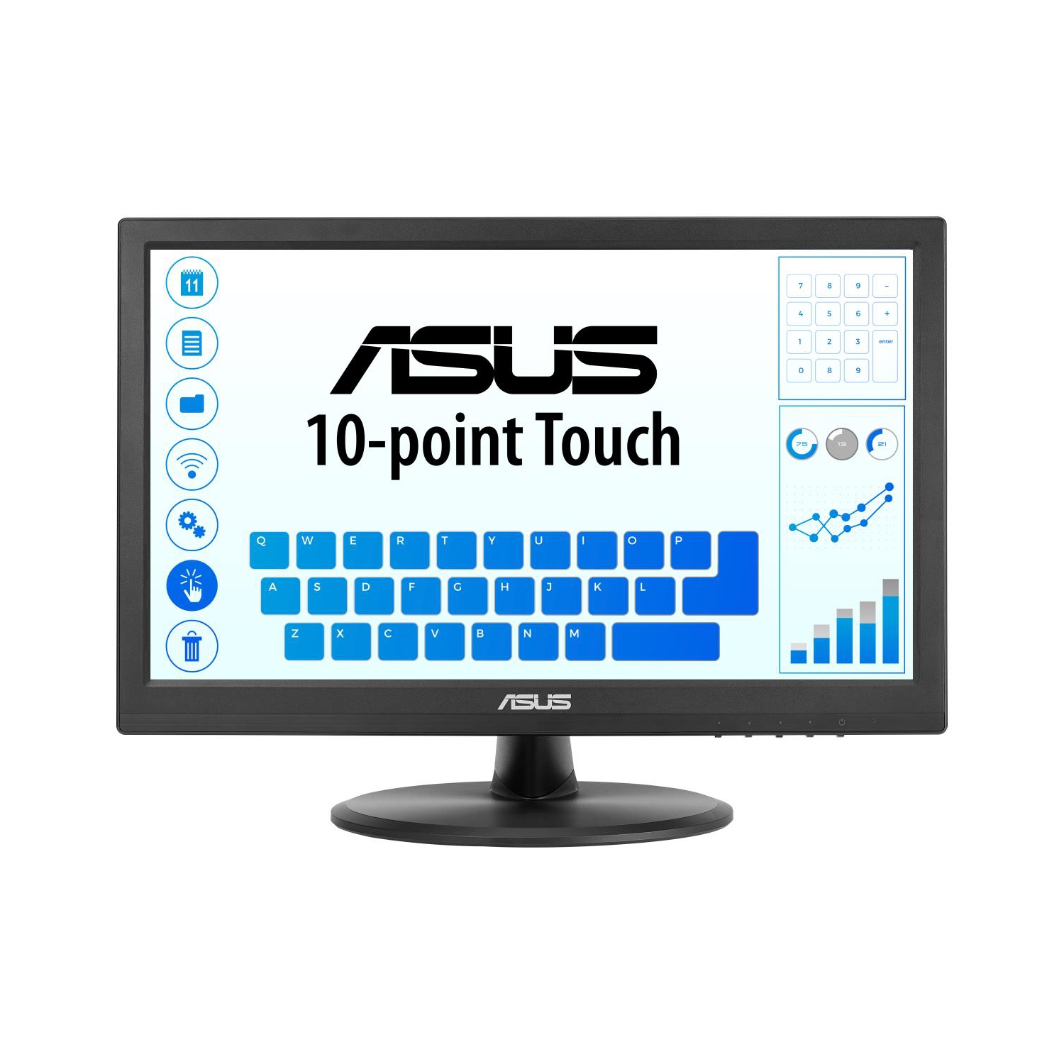 Asus 15.6" FHD 60Hz 5ms GTG IPS LED Monitor - Black