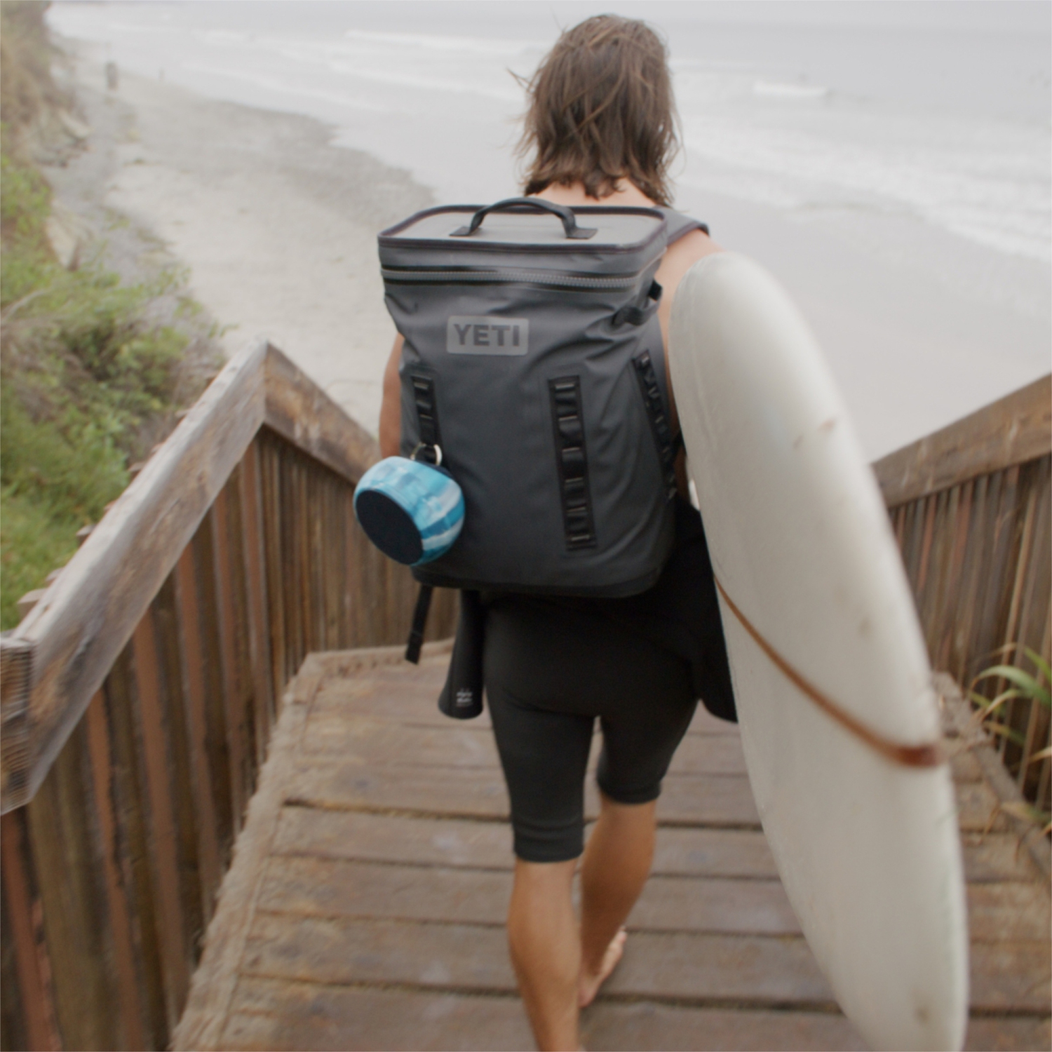 Speaqua - Barnacle X Portable Waterproof Bluetooth Speaker with Built in Storage - Tidal Blue