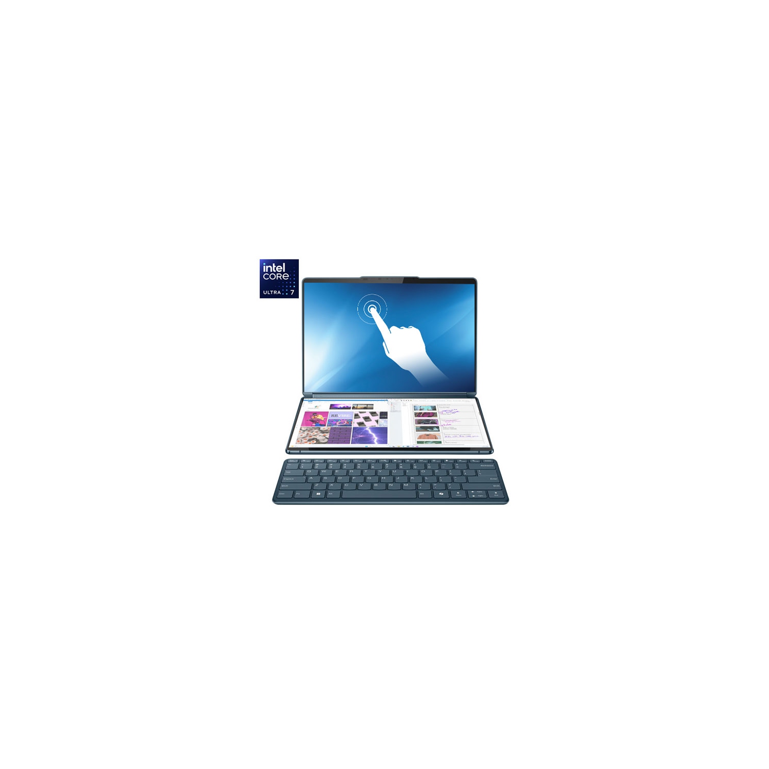 Remis à neuf - Portable 2-en-1 à écran tactile de 9&nbsp;po Yoga Book 3 7i de Lenovo - Sarcelle (Core Ultra 13 155U d'Intel/SSD d'1&nbsp;To/RAM