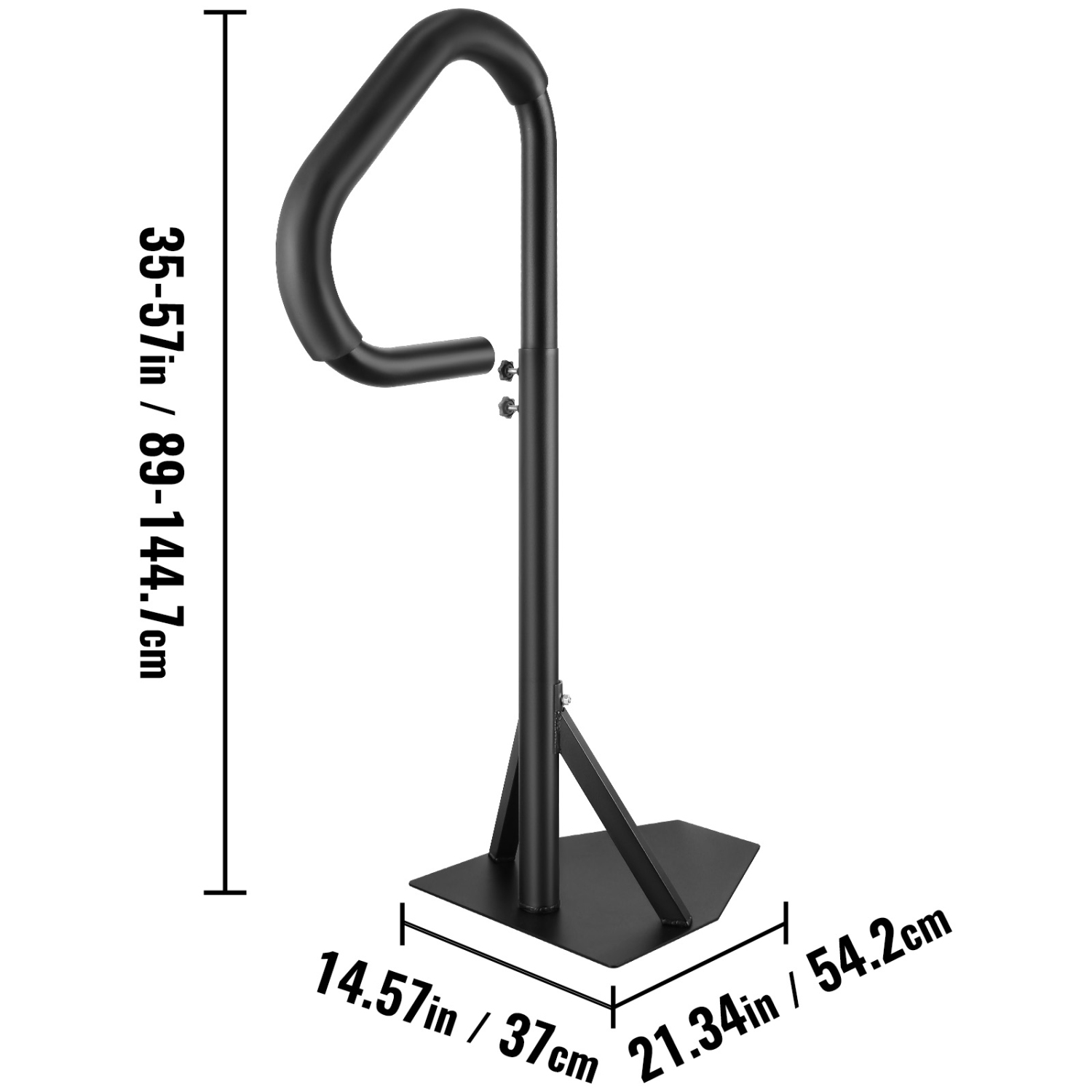 Barre d'appui pour spa VEVOR, 360 rampe latérale rotative pour spa avec hauteur réglable de 35 à 57&nbsp;po, rail en aluminium antirouille pour spa