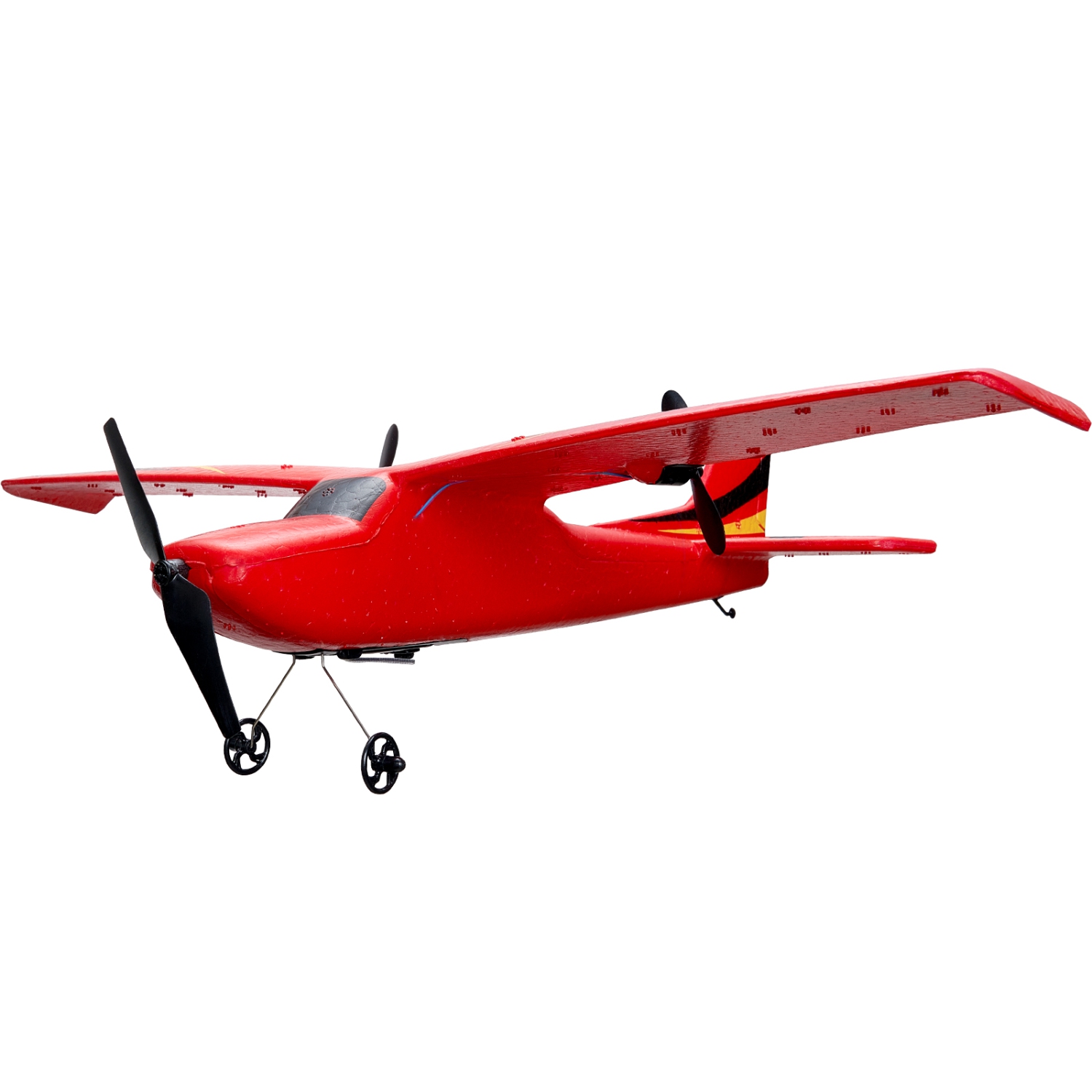 VEVOR RC Plane, 2.4GHZ 2 Channel Remote Control Airplane with 6-Axis Gyro Stabilizer, Ready to Fly Aircraft Plane Toys with 2 Batteries, for Adults