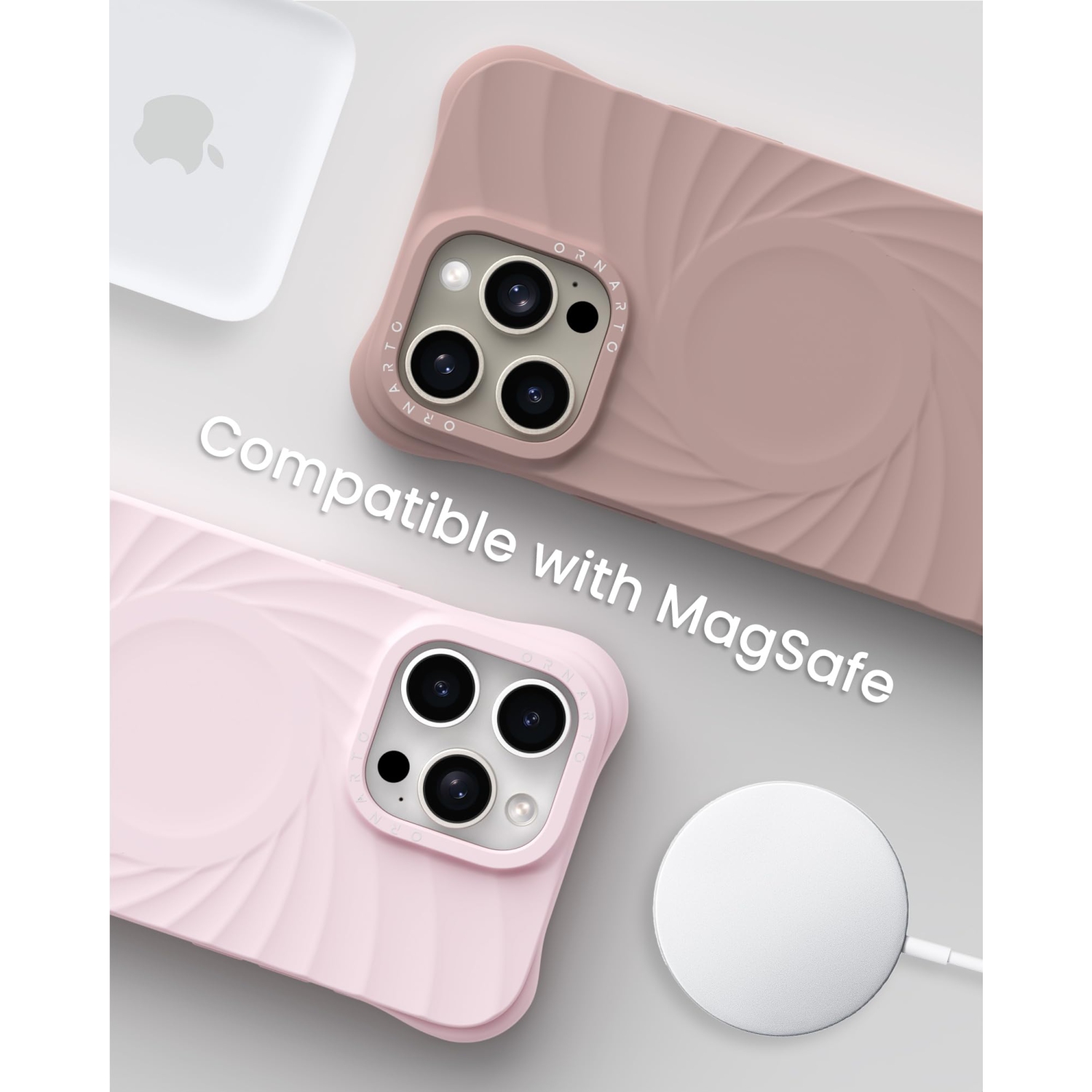 Ornarto Vortuxe conçu pour iPhone 15 Pro Max, [compatible avec MagSafe/protection de qualité militaire contre les chutes], iPhone 15 Pro Max en