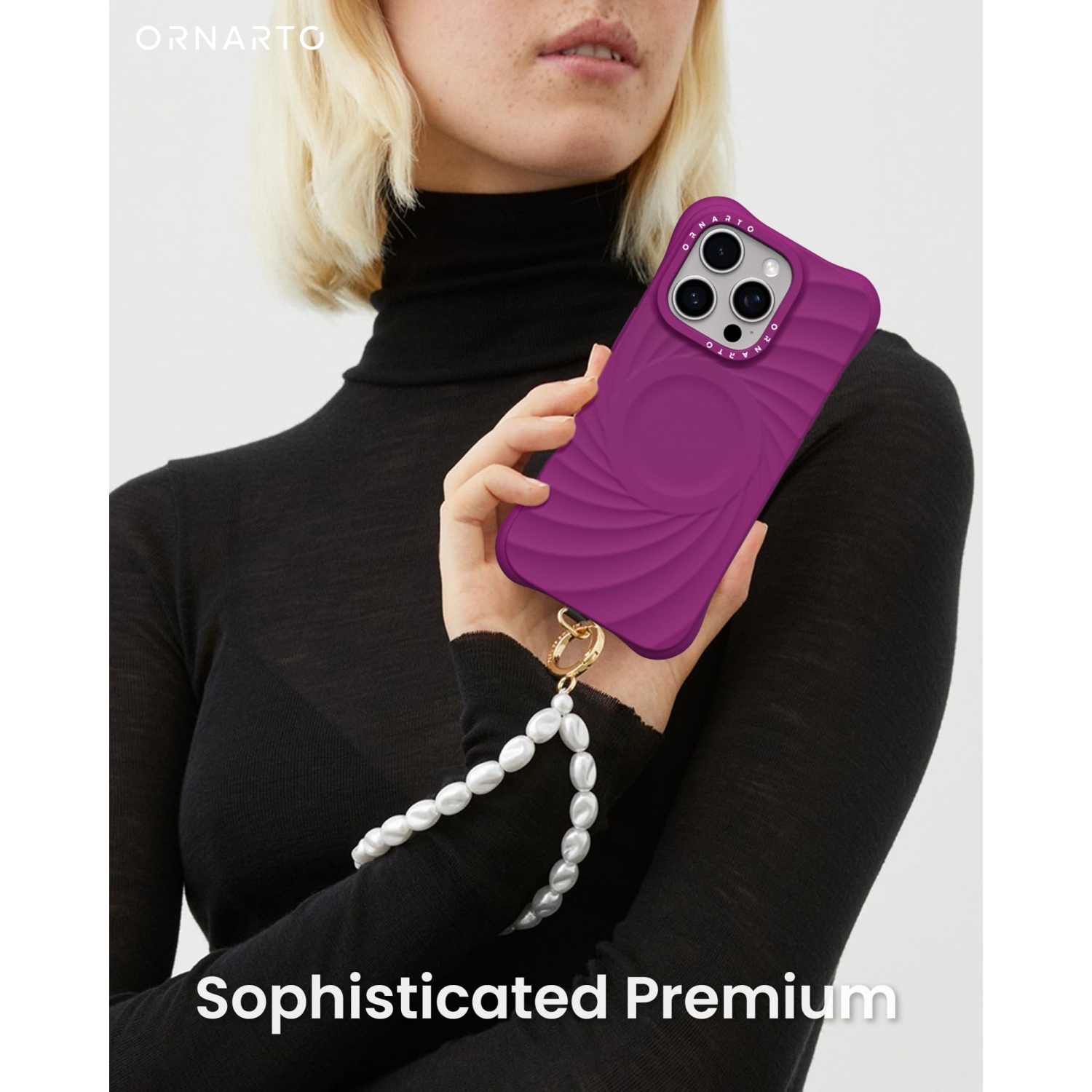 OrnARTO Vortuxe pour iPhone 16 Pro Max de 6,9&nbsp;po, [compatible avec MagSafe/protection de qualité militaire contre les chutes], étui en silicone