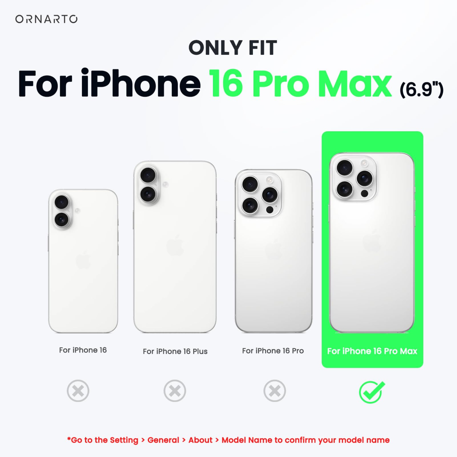OrnARTO Vortuxe pour iPhone 16 Pro Max de 6,9&nbsp;po, [compatible avec MagSafe/protection de qualité militaire contre les chutes], étui en silicone