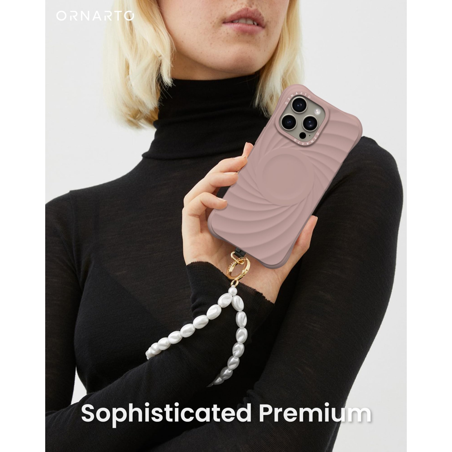 Ornarto Vortuxe conçu pour iPhone 15 Pro, [compatible avec MagSafe/protection de qualité militaire contre les chutes], étui en silicone liquide pour