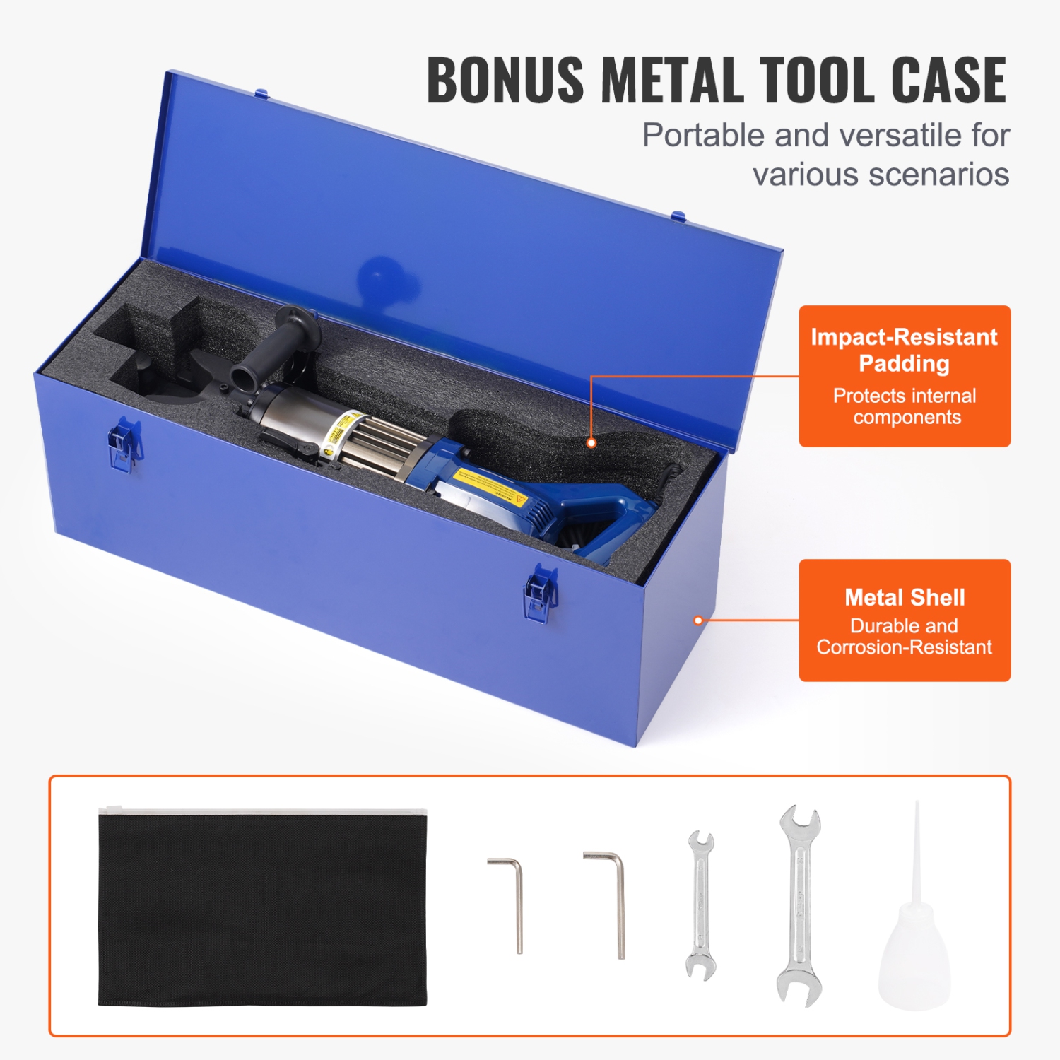 VEVOR 1500W Electric Hydraulic Rebar Bender, Portable Rebar Bending Machine, Bending up to 3/4 Inch #6 within 4 Seconds, High Power Steel Rebar