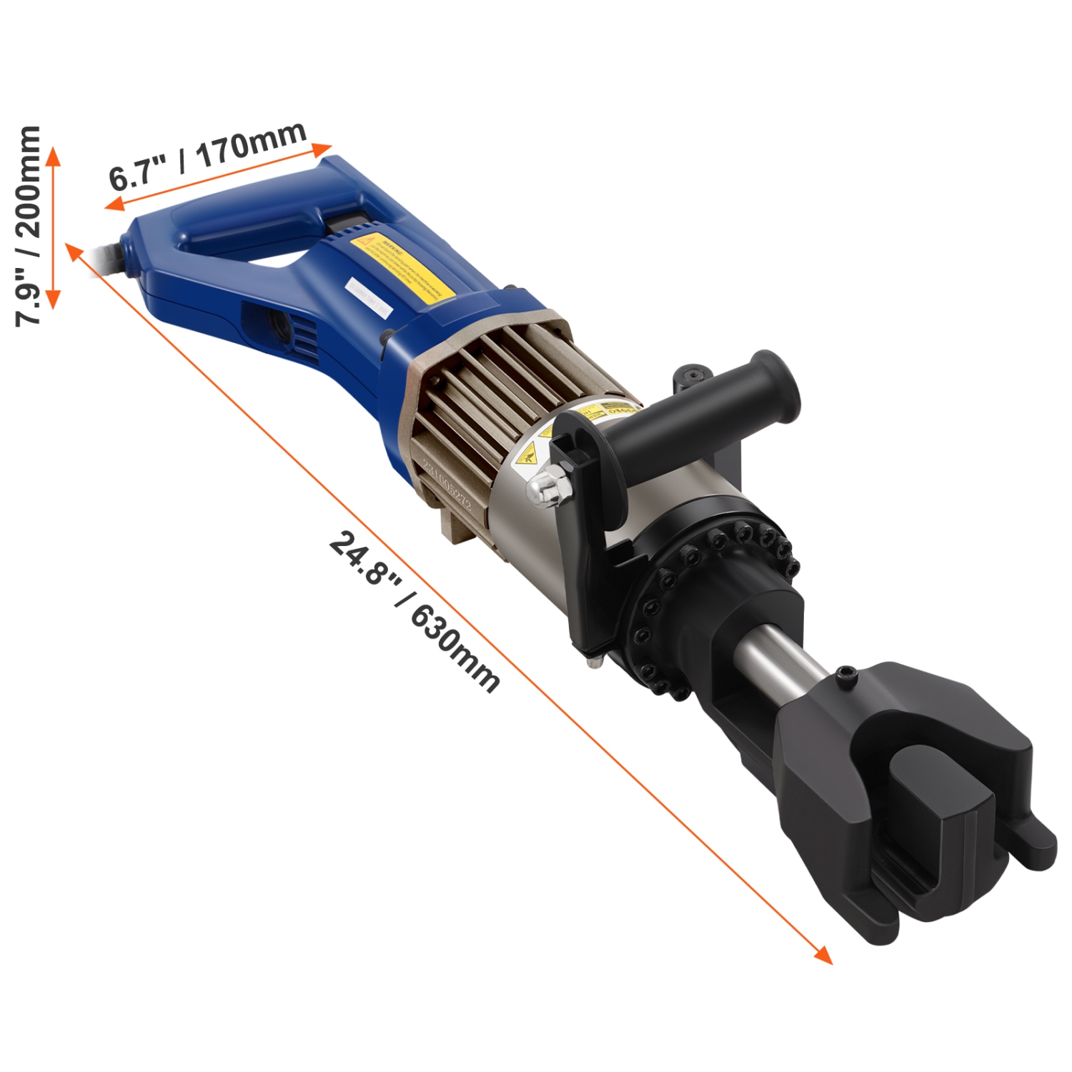 VEVOR 1500W Electric Hydraulic Rebar Bender, Portable Rebar Bending Machine, Bending up to 3/4 Inch #6 within 4 Seconds, High Power Steel Rebar