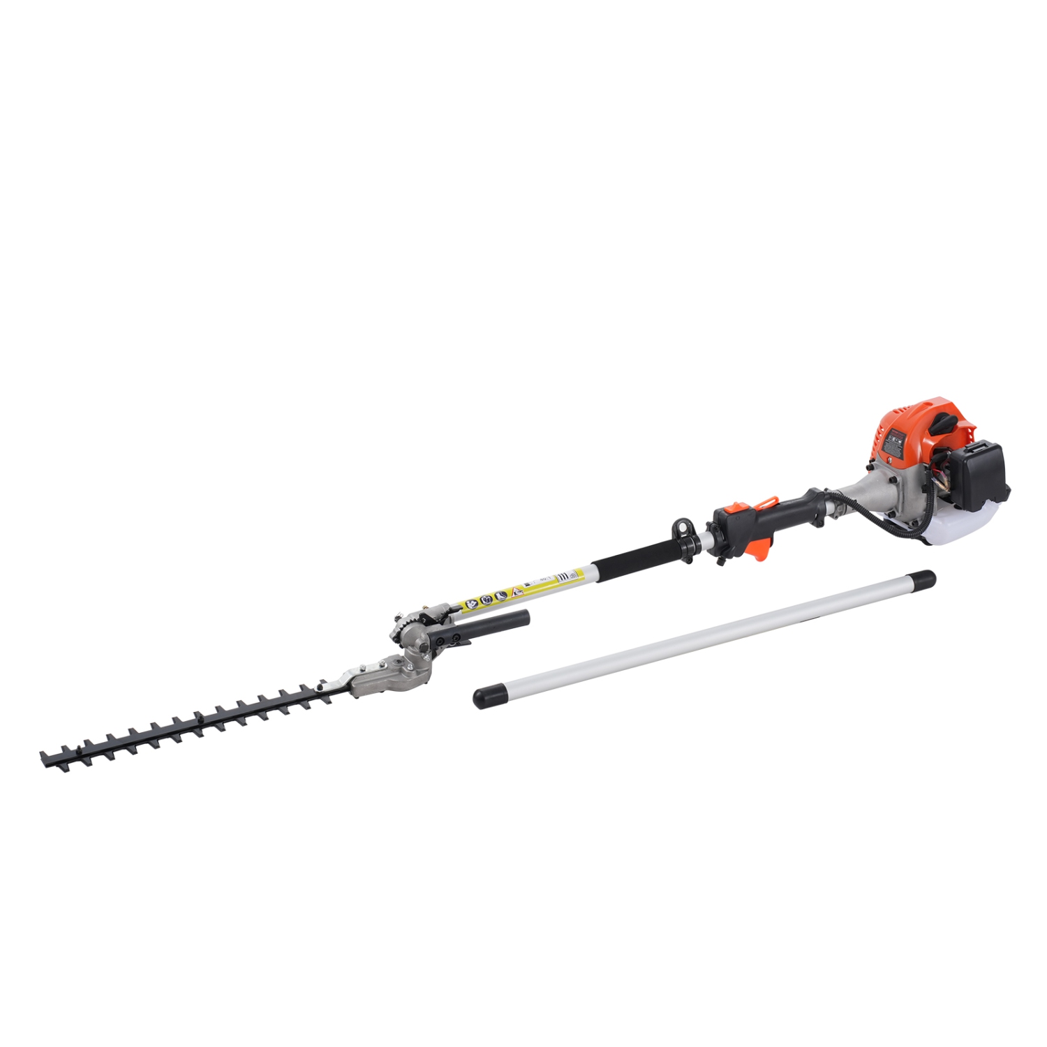VEVOR 15.7inch 26CC 2 Cycle Gas Hedge Trimmer, Gas Powered Pole Hedge Trimmer with Dual Sided Dual Action Blade, 270° Adjustable Trimmer Head,