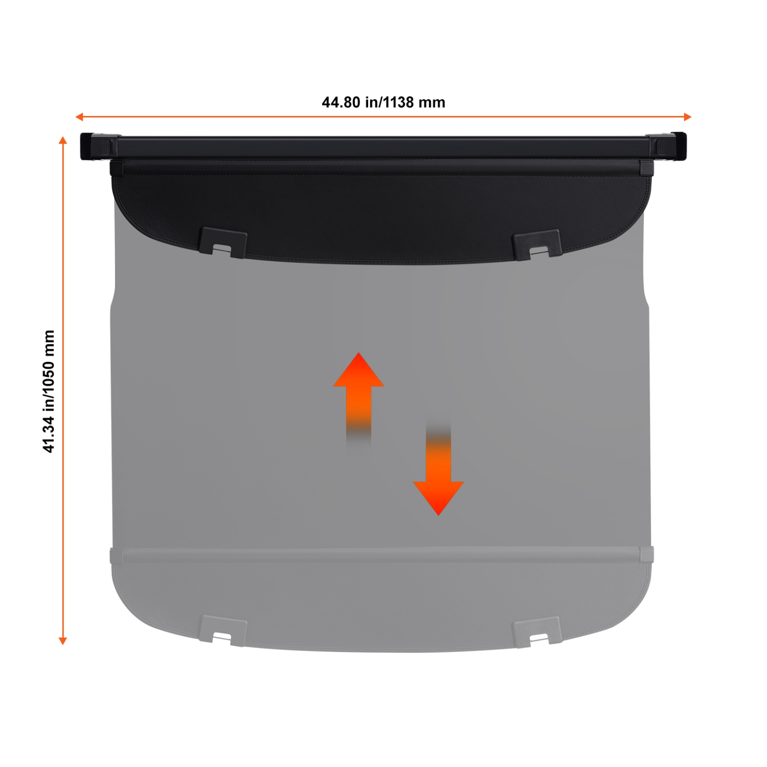 Housse de coffre rétractable VEVOR, pare-soleil étanche amélioré pour housse de coffre Mazda CX-5 2017-2024, couvercle de coffre arrière résistant