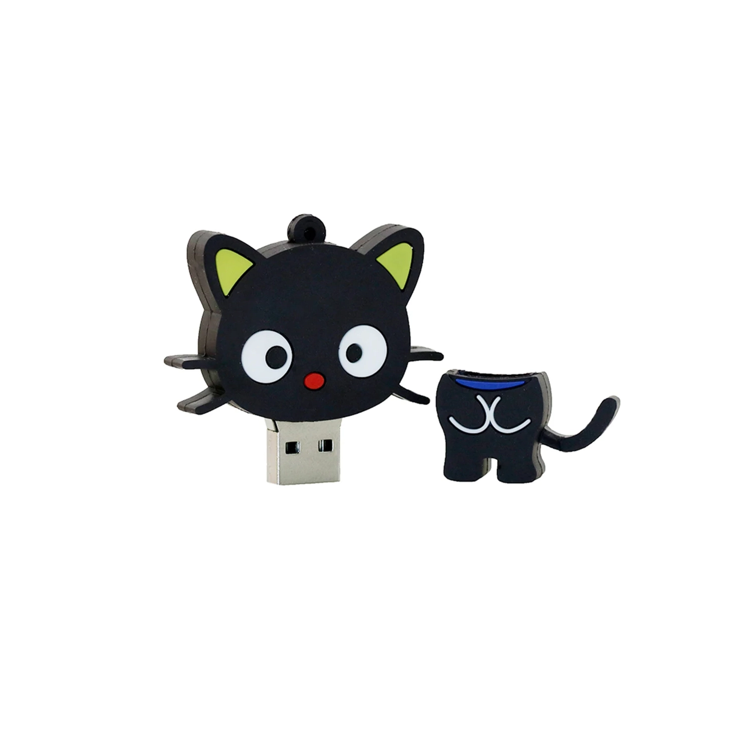 Cartoon USB flash drive Cartoon black cat memory stick Silicone USB flash drive-16GB